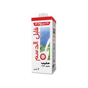 حمودة حليب طويل الأمد قليل الدسم 1 لتر