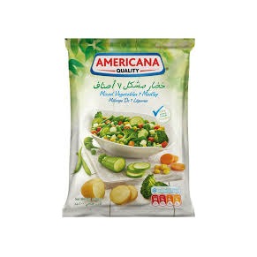 امريكانا خضار مشكلة 7 اصناف مجمدة 400 غم