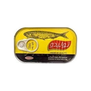 توليدو سردين بالزيت النباتي125 غم