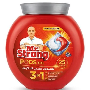 مستر سترونج كبسولات غسيل الملابس 25 قرص