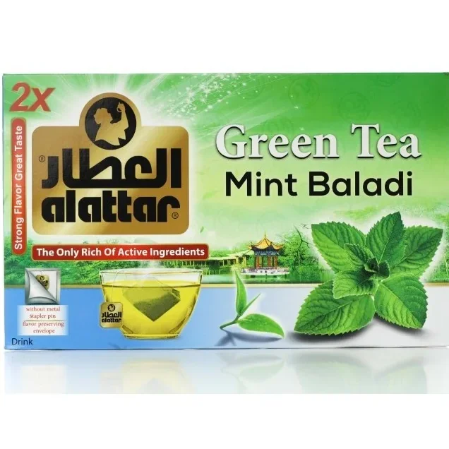 العطار شاي اخضر 100 كيس